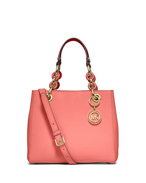 michael kors cynthia small north south satchel soft pink|michael michael kors cynthia small north south satchel 2.